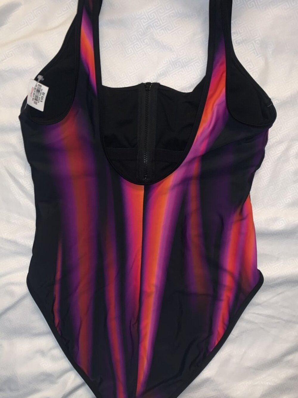 Sports Illustrated Swimsuit Women's High Leg One-Piece Tie Dye Size L -Brand New - Picture 4 of 9
